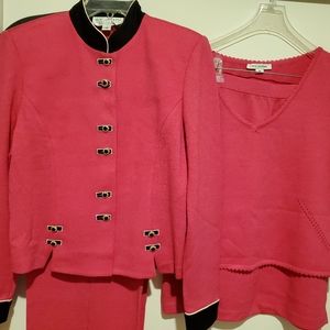 St John Collection Parisian Pink piece Suit NEW